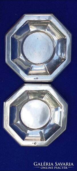 Diana Mark, 800 Fineness Silver Coasters, 100g, Marked with Master’s Mark, End of 19th Century