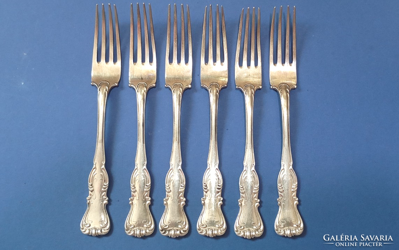 Baroque Silver, Diana Marked (800 Fine), 328g, Austrian Dessert Fork, 19th Century