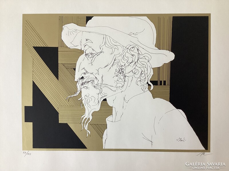 Endre Szász (1926-2003), serially numbered screenprint.