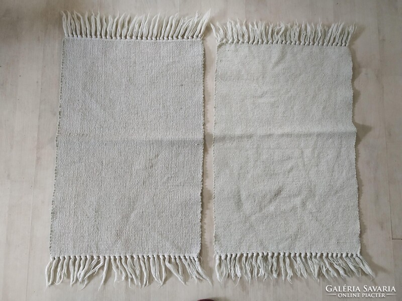 Two small natural rustic rugs, bed runners, flawless