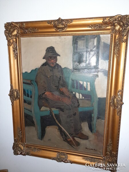 Benedek Jenő (1906-1987) Hatalmas méretű,olaj/vászon festmény.