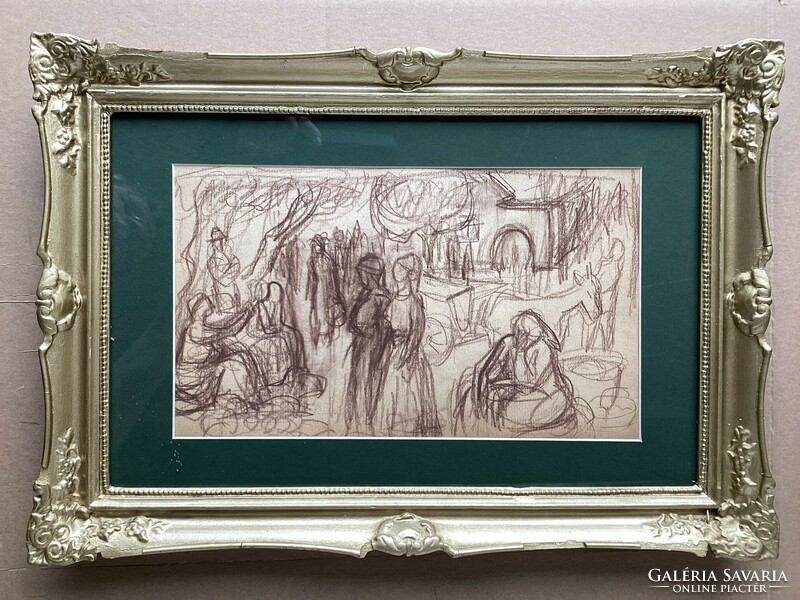 Margit Gräber (1895 - 1993). At the fair.