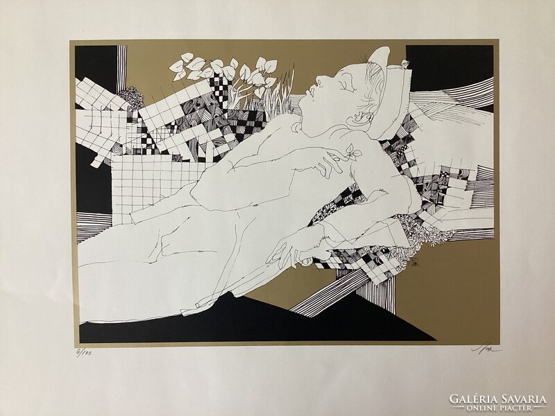 Endre Szász (1926-2003), serially numbered screenprint.