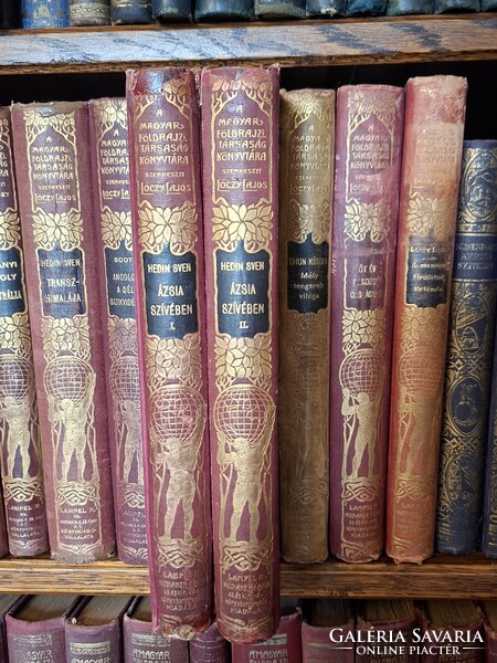 First Edition! Illustrated Cover MFTK 1906 VII-VIII. - SVEN HEDIN: IN THE HEART OF ASIA I.II. --COLLECTOR'S!