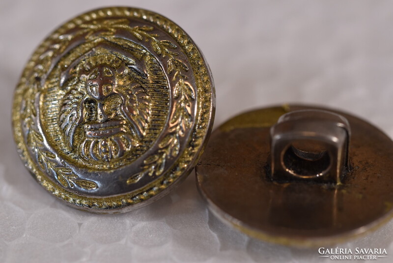 Militária 2 pcs Federal Eagle uniform buttons metal Germany 20th century