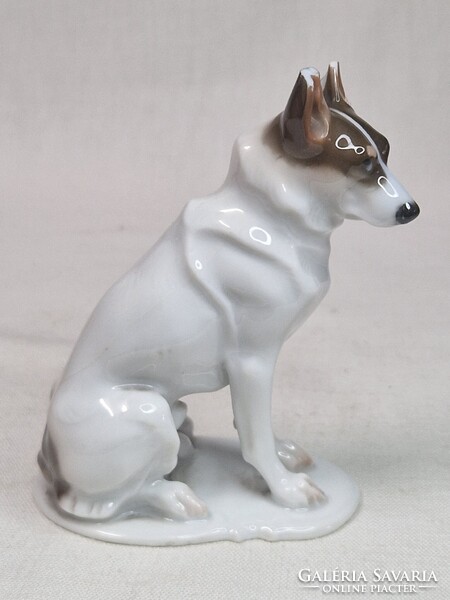 Extra ritka régi Rosenthal porcelán kutya figura kis sérüléssel 9 cm. magas