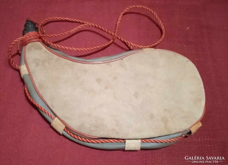 Old leather drink Pouch from the 1940 s. Made in Hungary from my Grandmother