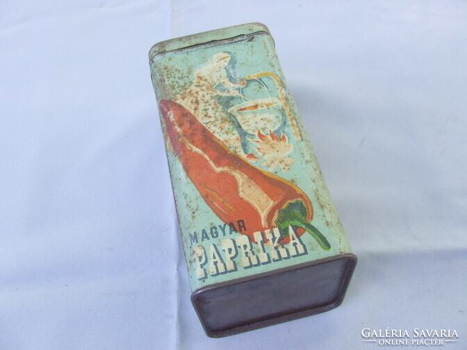Old Kitchen Tool Box, Tin Box, Paprika Box