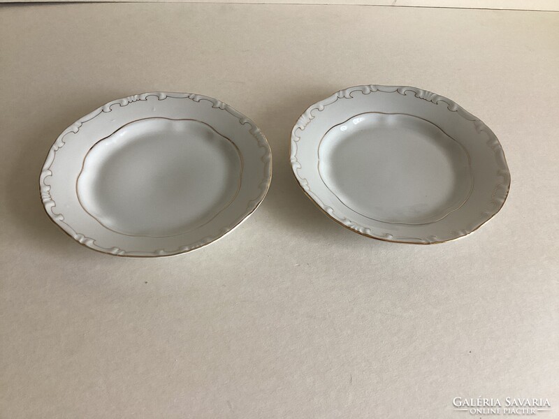 Zsolnay, Baroque ceramic plates, 2 pieces.