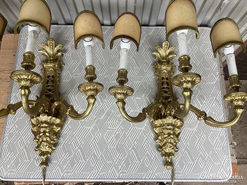 Baroque Style Wall Sconces Pair