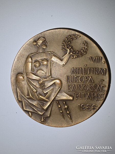 Bronze Medal by Kiss Nagy András for the 1966 Budapest European Athletics Championships