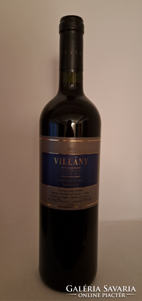 2003. Weninger & Gere – Cabernet Franc Válogatás Villányi vörös bor,