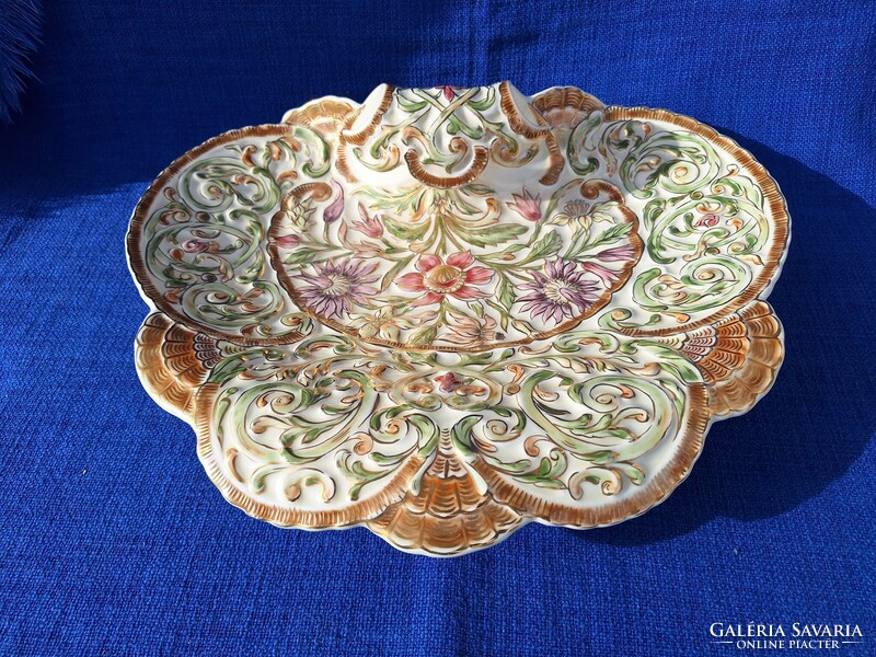 Zsolnay Offering Plate, Table Centerpiece, Business Card Holder