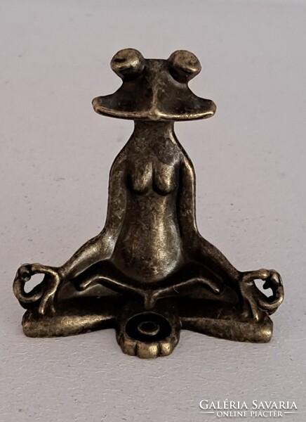 Miniature Copper Frog Incense Holder