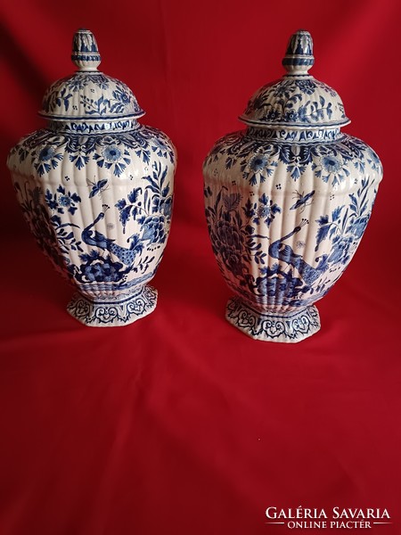 Hollóházi Decorative Faience Urn Vase from the Early or Mid 19th Century