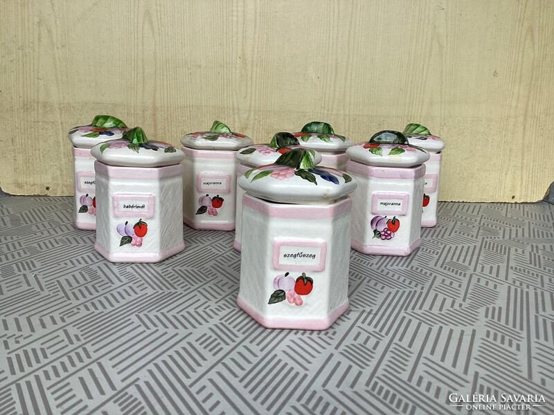 Antique Kitchen Spice Jars