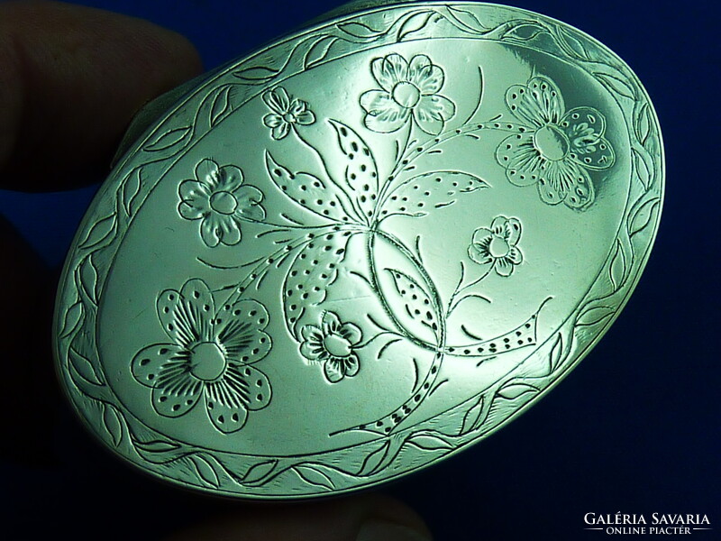 CHARMING ANTIQUE SILVER BOX, SWEDEN, 1889!!!
